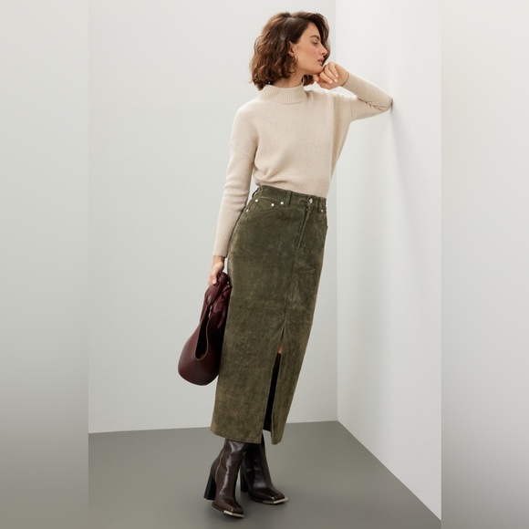 BLANKNYC Hunter Front Slit Midi Skirt - Picture 4 of 9